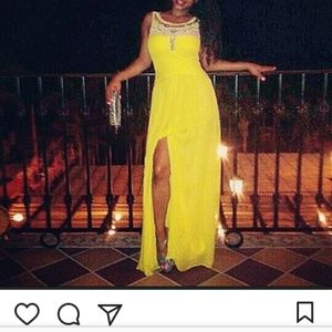 Formal BCBG Maxi Dress in Yellow